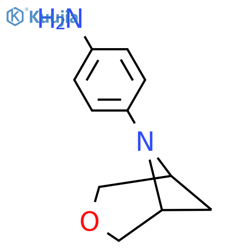 4-(3-Oxa-6-azabicyclo[3.1.1]heptan-6-yl)aniline structure