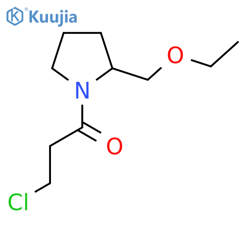3-Chloro-1-(2-(ethoxymethyl)pyrrolidin-1-yl)propan-1-one structure