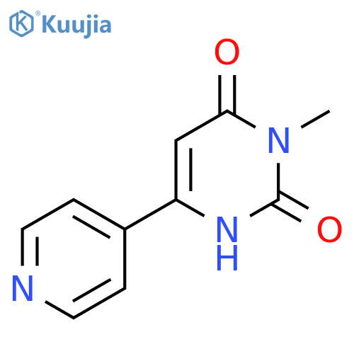 3-Methyl-6-(pyridin-4-yl)-1,2,3,4-tetrahydropyrimidine-2,4-dione structure
