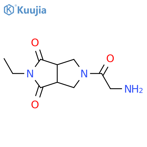 2-ethyl-5-glycyltetrahydropyrrolo[3,4-c]pyrrole-1,3(2H,3aH)-dione structure