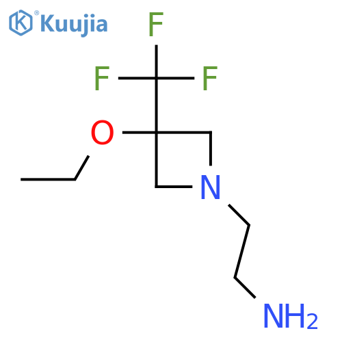 2-(3-Ethoxy-3-(trifluoromethyl)azetidin-1-yl)ethan-1-amine structure