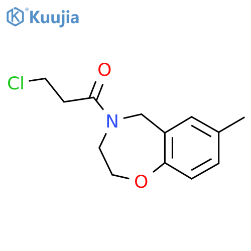 3-chloro-1-(7-methyl-2,3-dihydrobenzo[f][1,4]oxazepin-4(5H)-yl)propan-1-one structure