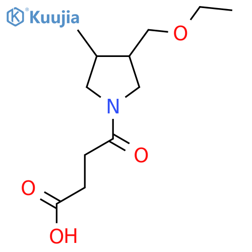4-(3-(Ethoxymethyl)-4-methylpyrrolidin-1-yl)-4-oxobutanoic acid structure
