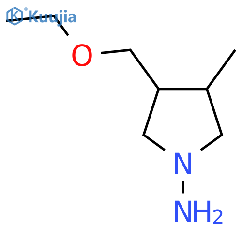 3-(Ethoxymethyl)-4-methylpyrrolidin-1-amine structure