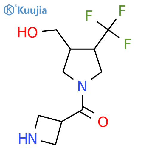 Azetidin-3-yl(3-(hydroxymethyl)-4-(trifluoromethyl)pyrrolidin-1-yl)methanone structure