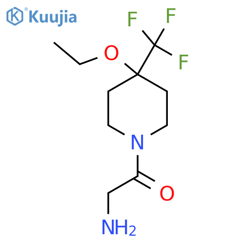 2-Amino-1-(4-ethoxy-4-(trifluoromethyl)piperidin-1-yl)ethan-1-one structure