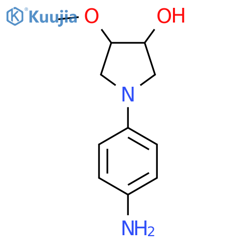 1-(4-Aminophenyl)-4-methoxypyrrolidin-3-ol structure