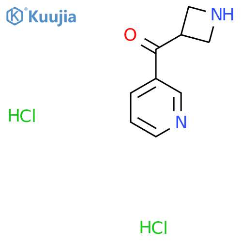 Azetidin-3-yl(pyridin-3-yl)methanone dihydrochloride structure