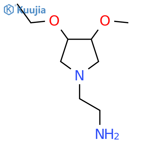 2-(3-Ethoxy-4-methoxypyrrolidin-1-yl)ethan-1-amine structure