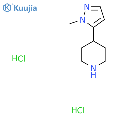4-(1-methyl-1H-pyrazol-5-yl)piperidine dihydrochloride structure