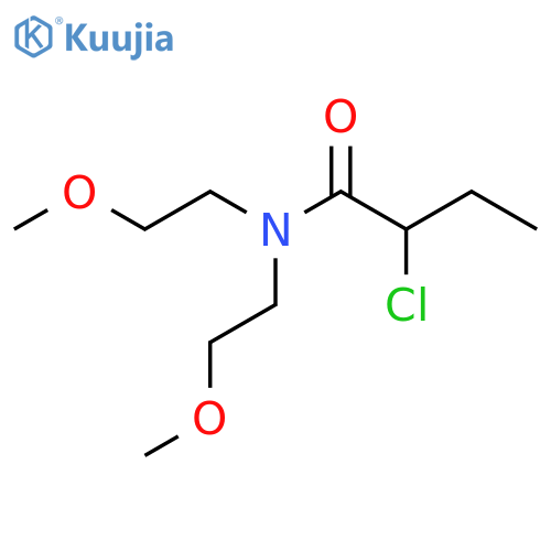 2-chloro-N,N-bis(2-methoxyethyl)butanamide structure