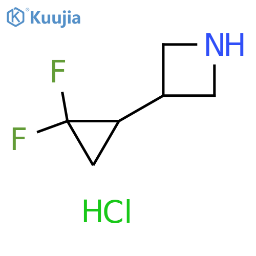 3-(2,2-difluorocyclopropyl)azetidine hydrochloride structure