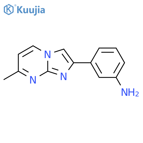 3-(7-methylimidazo1,2-apyrimidin-2-yl)aniline structure