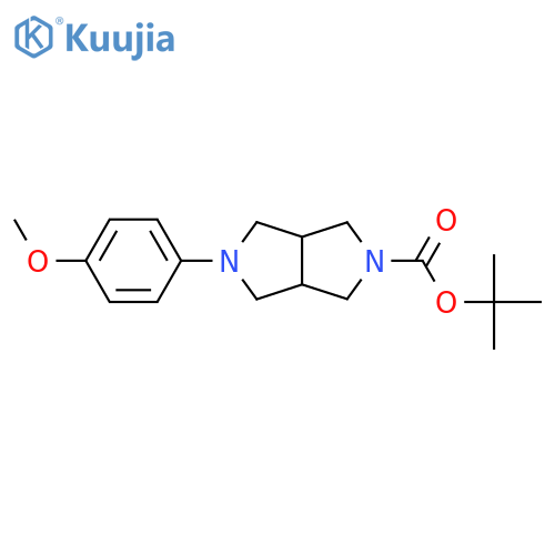 Tert-butyl 5-(4-methoxyphenyl)hexahydropyrrolo[3,4-c]pyrrole-2(1H)-carboxylate structure