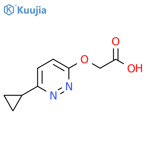 2-((6-Cyclopropylpyridazin-3-yl)oxy)acetic acid structure