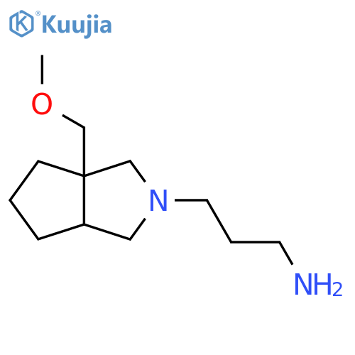 3-(3a-(Methoxymethyl)hexahydrocyclopenta[c]pyrrol-2(1H)-yl)propan-1-amine structure