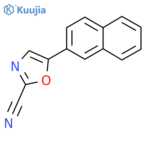 5-(Naphthalen-2-yl)oxazole-2-carbonitrile structure
