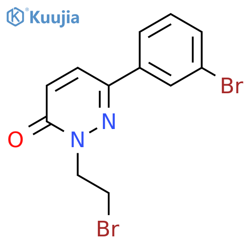 2-(2-Bromoethyl)-6-(3-bromophenyl)-2,3-dihydropyridazin-3-one structure