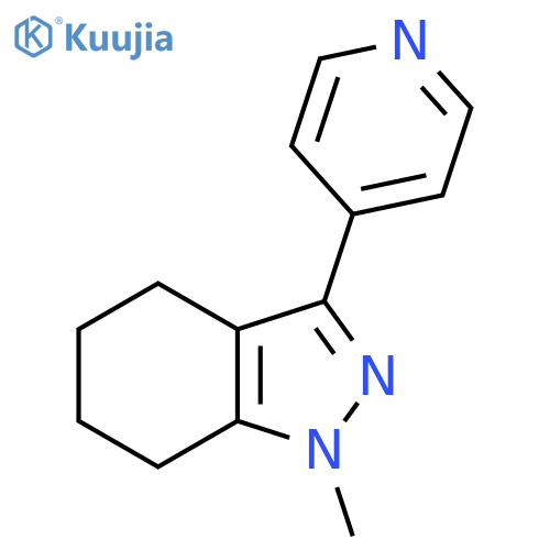 1-methyl-3-(pyridin-4-yl)-4,5,6,7-tetrahydro-1H-indazole structure