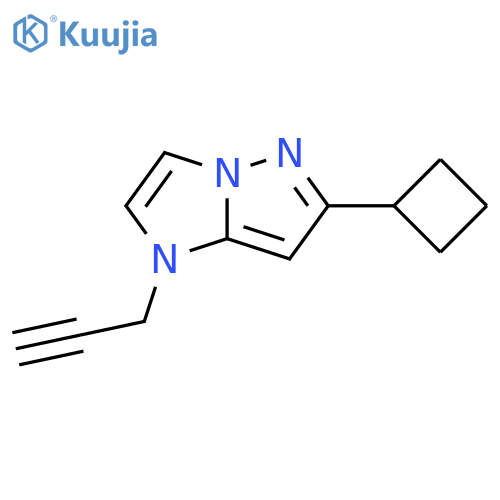6-cyclobutyl-1-(prop-2-yn-1-yl)-1H-imidazo[1,2-b]pyrazole structure
