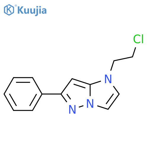 1-(2-chloroethyl)-6-phenyl-1H-imidazo[1,2-b]pyrazole structure