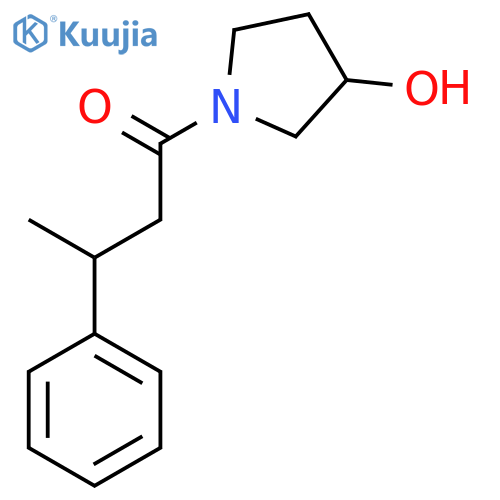 1-(3-Hydroxypyrrolidin-1-yl)-3-phenylbutan-1-one structure
