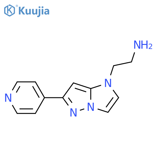 2-(6-(Pyridin-4-yl)-1H-imidazo[1,2-b]pyrazol-1-yl)ethan-1-amine structure