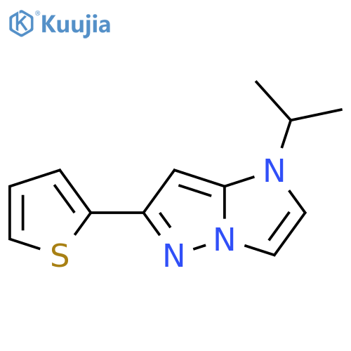 1-isopropyl-6-(thiophen-2-yl)-1H-imidazo[1,2-b]pyrazole structure