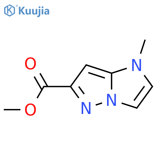 methyl 1-methyl-1H-imidazo[1,2-b]pyrazole-6-carboxylate structure