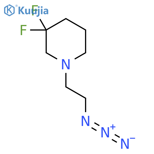 1-(2-Azidoethyl)-3,3-difluoropiperidine structure
