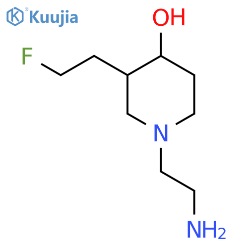 1-(2-Aminoethyl)-3-(2-fluoroethyl)piperidin-4-ol structure