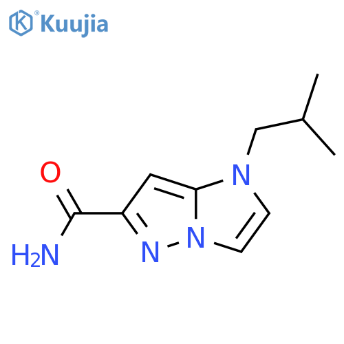 1-isobutyl-1H-imidazo[1,2-b]pyrazole-6-carboxamide structure