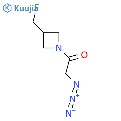 2-Azido-1-(3-(fluoromethyl)azetidin-1-yl)ethan-1-one structure