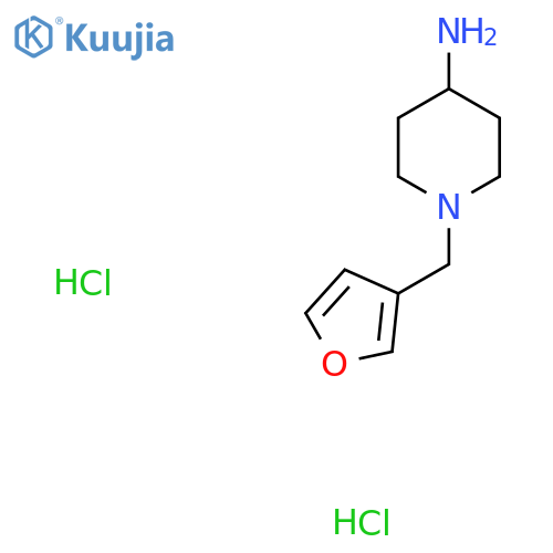 1-(Furan-3-ylmethyl)piperidin-4-amine dihydrochloride structure