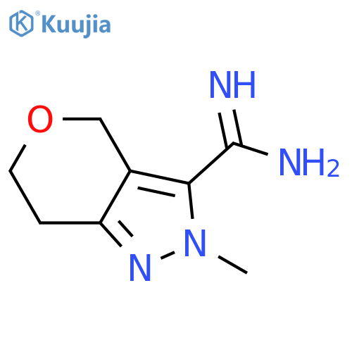 2-Methyl-2,4,6,7-tetrahydropyrano[4,3-c]pyrazole-3-carboximidamide structure