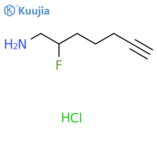 2-Fluorohept-6-yn-1-amine hydrochloride structure