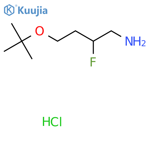 4-(Tert-butoxy)-2-fluorobutan-1-amine hydrochloride structure