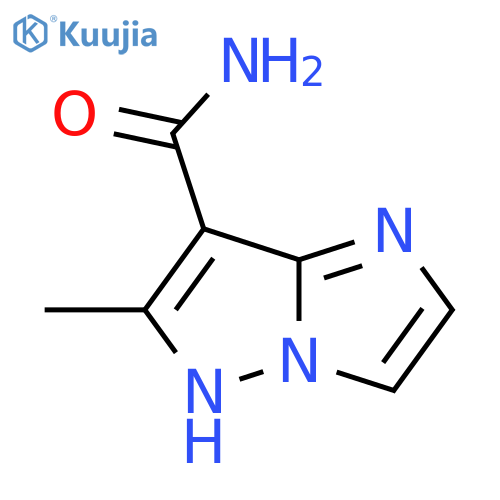 6-methyl-1H-imidazo[1,2-b]pyrazole-7-carboxamide structure