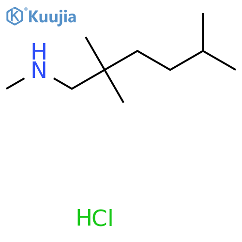 Methyl(2,2,5-trimethylhexyl)amine hydrochloride structure