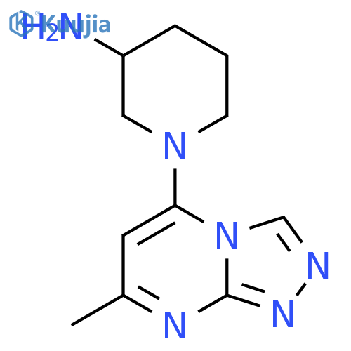 1-(7-Methyl-[1,2,4]triazolo[4,3-a]pyrimidin-5-yl)piperidin-3-amine structure