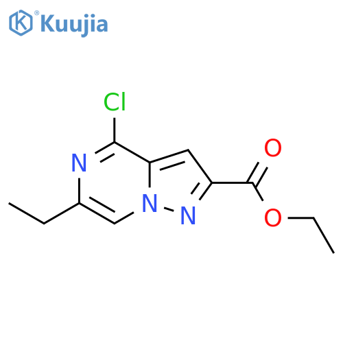 Ethyl 4-chloro-6-ethylpyrazolo[1,5-a]pyrazine-2-carboxylate structure