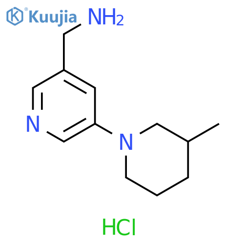 (5-(3-methylpiperidin-1-yl)pyridin-3-yl)methanamine dihydrochloride structure