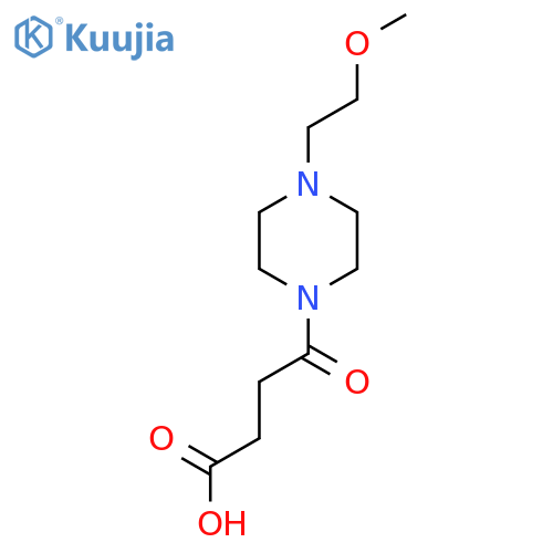 4-(4-(2-Methoxyethyl)piperazin-1-yl)-4-oxobutanoic acid structure