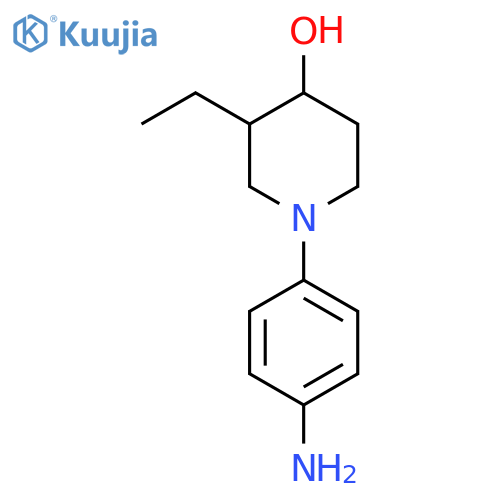 1-(4-Aminophenyl)-3-ethylpiperidin-4-ol structure