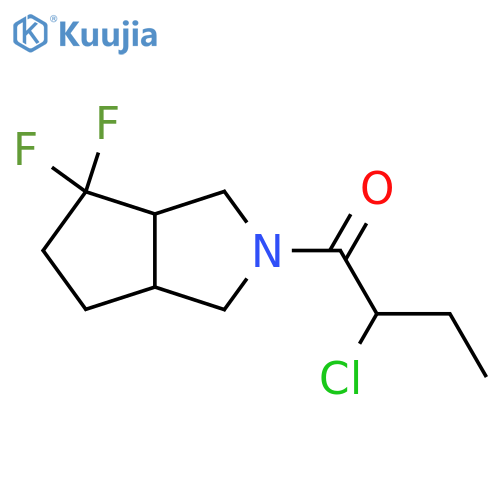 2-chloro-1-(4,4-difluorohexahydrocyclopenta[c]pyrrol-2(1H)-yl)butan-1-one structure