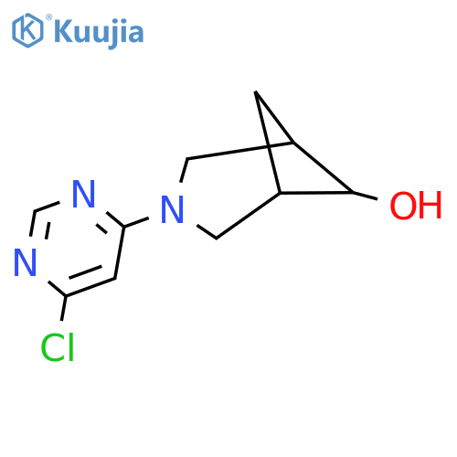 3-(6-Chloropyrimidin-4-yl)-3-azabicyclo[3.1.1]heptan-6-ol structure