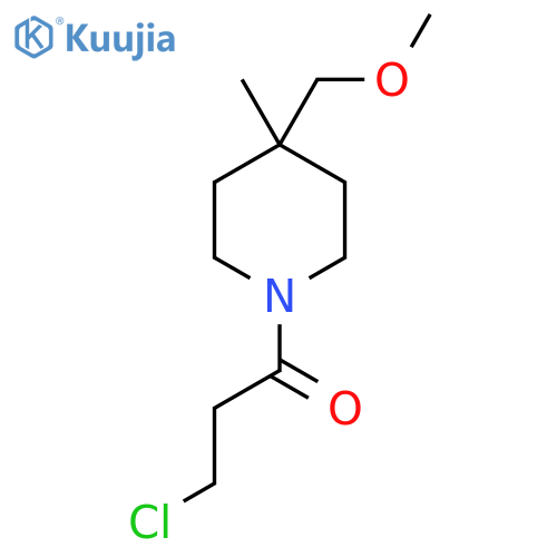 3-Chloro-1-(4-(methoxymethyl)-4-methylpiperidin-1-yl)propan-1-one structure