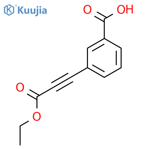 3-(3-Ethoxy-3-oxoprop-1-yn-1-yl)benzoic acid structure