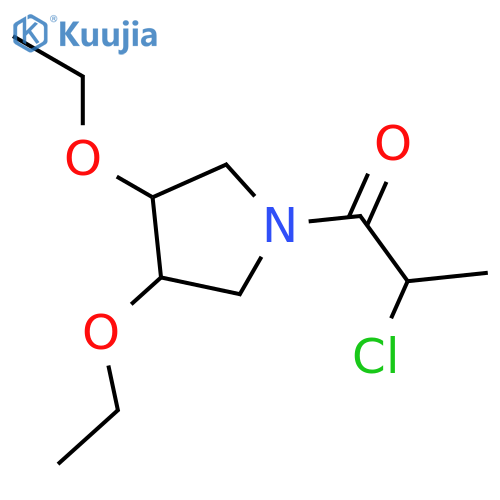 2-Chloro-1-(3,4-diethoxypyrrolidin-1-yl)propan-1-one structure