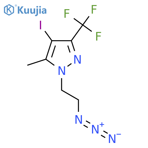 1-(2-Azidoethyl)-4-iodo-5-methyl-3-(trifluoromethyl)-1H-pyrazole structure